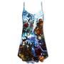 Christmas Stay Cool Santa Claus - V-Neck Sleeveless Cami Dress