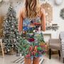 Christmas The Gift Train Arrives At The Wharf - V-Neck Sleeveless Cami Dress