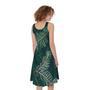 Christmas Tree Print Sleeveless Knee Length Dress