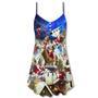 Christmas Up On Rooftop Santa's Busiest Night - V-Neck Sleeveless Cami Dress