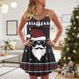 Christmas Up On The Rooftop Click Click Click Santa Claus - V-Neck Sleeveless Cami Dress