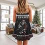 Christmas Up On The Rooftop Click Click Click Santa Claus - V-Neck Sleeveless Cami Dress