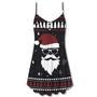 Christmas Up On The Rooftop Click Click Click Santa Claus - V-Neck Sleeveless Cami Dress