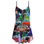 Christmas Van Bus Beach Style - V-Neck Sleeveless Cami Dress