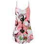 Christmas Wine Drinking A Glass Of Fine Wine - V-Neck Sleeveless Cami Dress