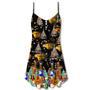 Christmas Yes I Speak Guitar - V-Neck Sleeveless Cami Dress