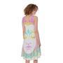 Colorful Buddha Mandala Print Sleeveless Knee Length Dress