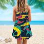 Colorful Hammerhead Shark Spaghetti Strap Summer Dress