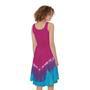 Colorful Heart Tie Dye Print Sleeveless Knee Length Dress