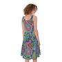 Colorful Paisley Pattern Print Sleeveless Knee Length Dress