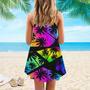 Colorful Tropical Spaghetti Strap Summer Dress