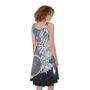 Constellation Of Capricorn Print Sleeveless Knee Length Dress