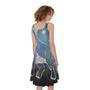 Constellation Of Leo Print Sleeveless Knee Length Dress