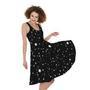 Constellation Sky Map Pattern Print Sleeveless Knee Length Dress