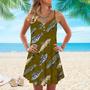 Cool Trout Fishing Spaghetti Strap Summer Dress