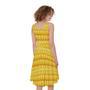 Corn Pattern Print Sleeveless Knee Length Dress