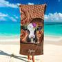 Cow Breeds Love Design Custom Name Beach Towels Farm Lovers Gift