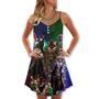 Cowboy Band Merry Christmas - V-Neck Sleeveless Cami Dress