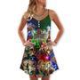 Cowboy Rodeo Merry Christmas - V-Neck Sleeveless Cami Dress