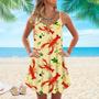 Crawfish Crew Lemon Spaghetti Strap Summer Dress