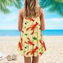 Crawfish Crew Lemon Spaghetti Strap Summer Dress