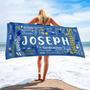 Custom Beach Towels Adults Kids Personalized Unique Design Gift