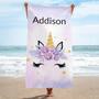 Custom Name Personalized Beach Towels Perfect Kids Adults Unique Gift