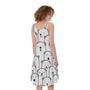 Cute Polar Bear Pattern Print Sleeveless Knee Length Dress