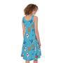 Cute Shark Pattern Print Sleeveless Knee Length Dress