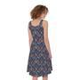 Damask Boho Pattern Print Sleeveless Knee Length Dress