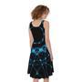 Dark Blue Kaleidoscope Print Sleeveless Knee Length Dress