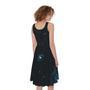 Deep Space Print Sleeveless Knee Length Dress