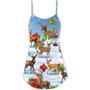 Deer Merry Christmas Snow Art - V-Neck Sleeveless Cami Dress