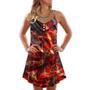 Dinosaur Meteorite Cool Style - V-Neck Sleeveless Cami Dress