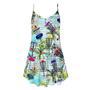 Disc Golf Tropical Palm Tree Spaghetti Strap Summer Dress