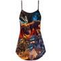 Dog Larva And Frozen - V-Neck Sleeveless Cami Dress