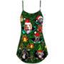 Dog Merry Pit-Mas Pitbull Christmas - V-Neck Sleeveless Cami Dress