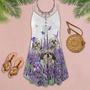 Dog Purple Flower Shih Tzu - Summer Dress