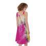 Double Tie Dye Print Sleeveless Knee Length Dress