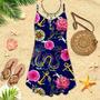 Dragon Anchor Spaghetti Strap Summer Dress