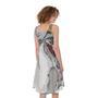 Drawing Jack Russell Terrier Print Sleeveless Knee Length Dress