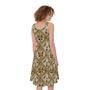 Egyptian Hieroglyphs Pattern Print Sleeveless Knee Length Dress