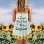 Elephant Loves Summer Beautiful Sunflower - Summer Dress