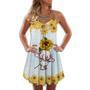 Elephant Loves Summer Beautiful Sunflower - Summer Dress