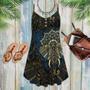 Elephant Loves Summer Vibes Mandala Pattern - Summer Dress