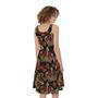 Embroidery Crown Pattern Print Sleeveless Knee Length Dress