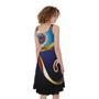 Eye Of Horus Amulet Print Sleeveless Knee Length Dress