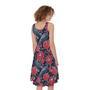 Eyeball Rose Pattern Print Sleeveless Knee Length Dress