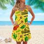 Fiesta Party Mexico Spaghetti Strap Summer Dress