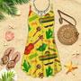 Fiesta Party Mexico Spaghetti Strap Summer Dress